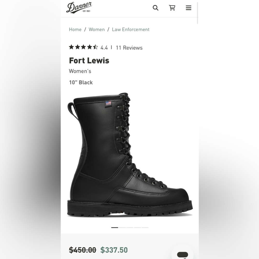 Danner fort Lewis boots, woman